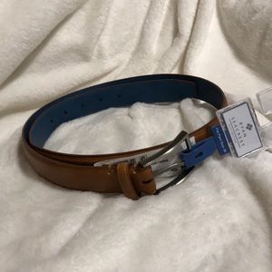 Ryan Seacrest Brown Tan Leather Belt New! Size 36